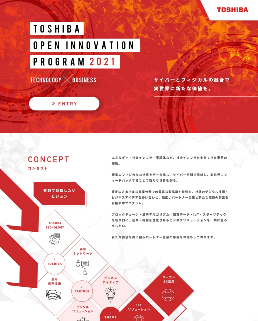 TOSHIBA OPEN INNOVATION PROGRAM