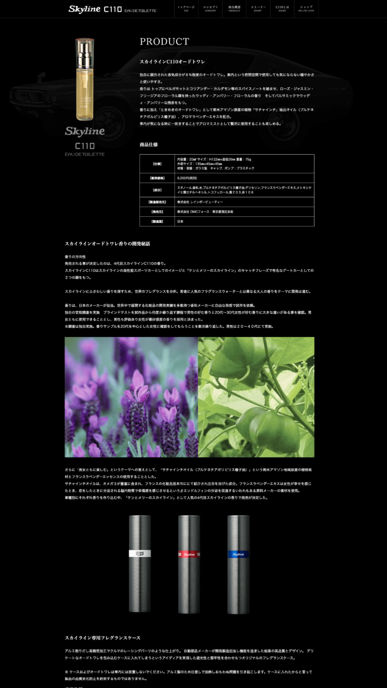 Skyline C110 Brand Site